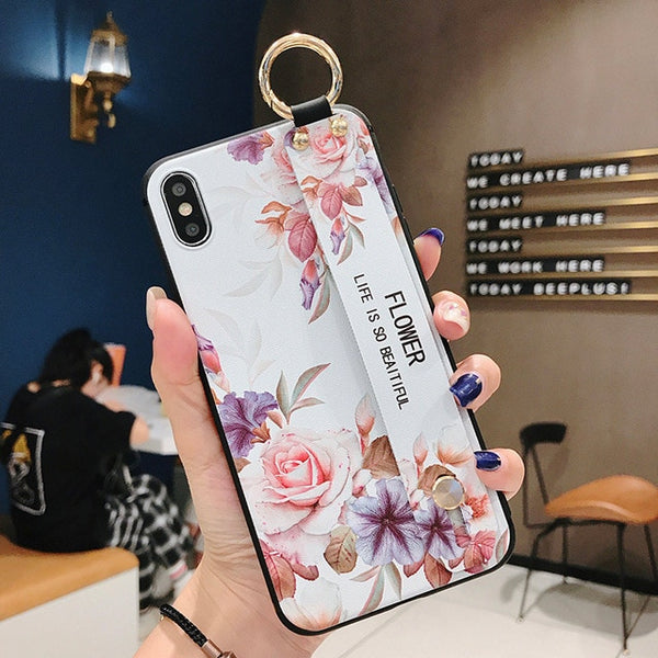 Wrist Strap Soft TPU Phone Case