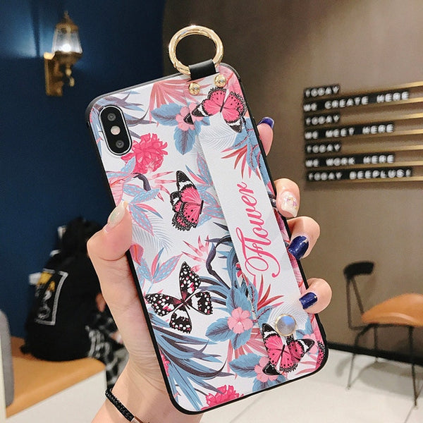 Wrist Strap Soft TPU Phone Case