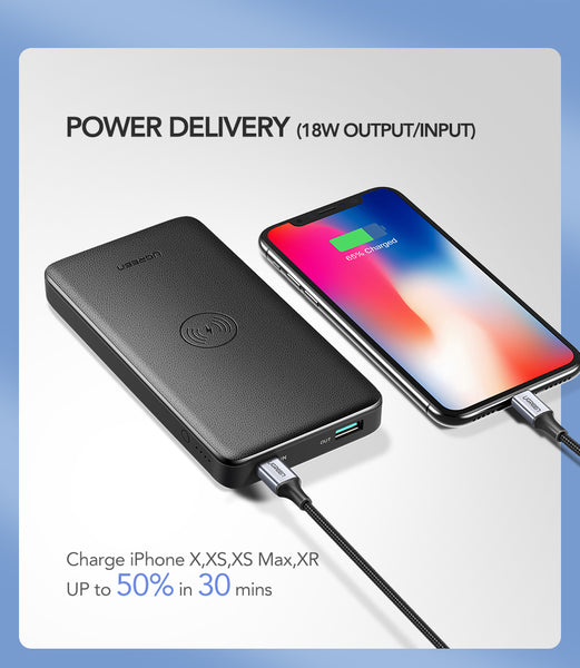 10000mAh Quick Charge3.0 Powerbank