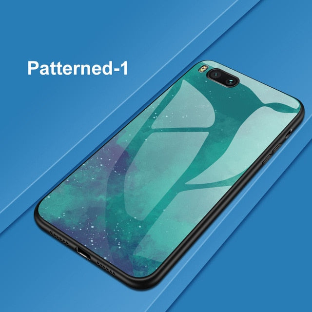 Huawei Colorful Tempered Glass Case