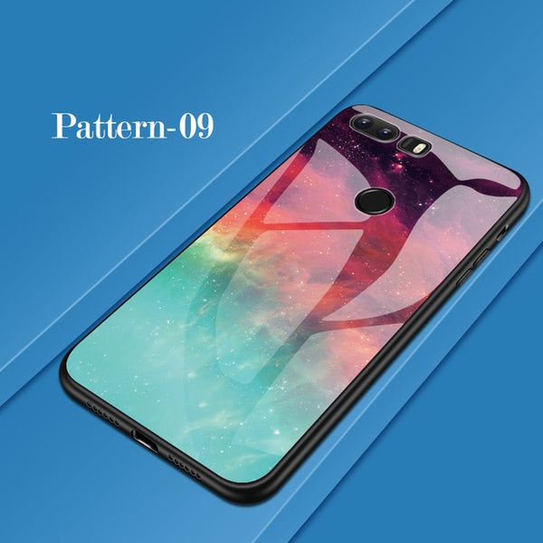 Huawei Colorful Tempered Glass Case
