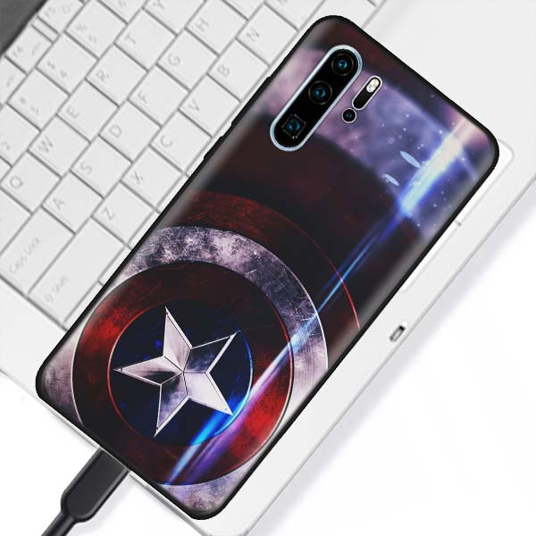 Huawei Marvel Black Soft Case