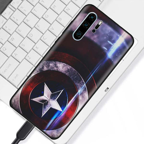Huawei Marvel Black Soft Case