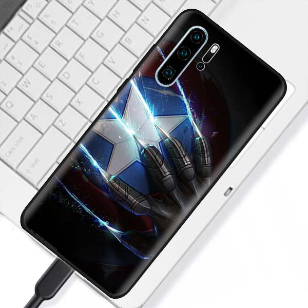 Huawei Marvel Black Soft Case
