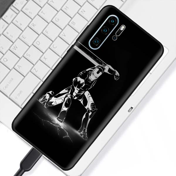 Huawei Marvel Black Soft Case