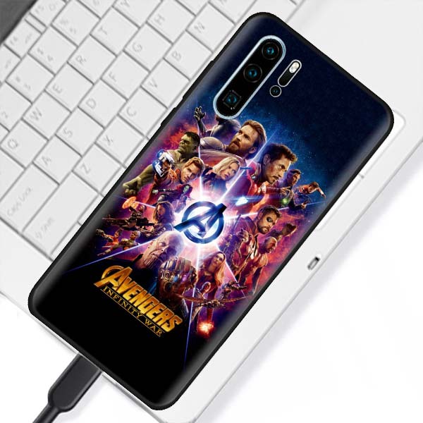 Huawei Marvel Black Soft Case