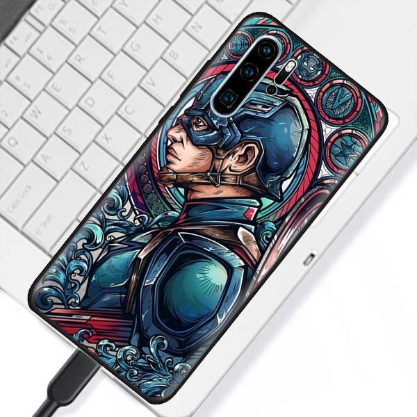 Huawei Marvel Black Soft Case