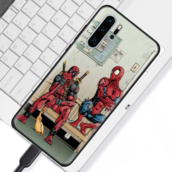 Huawei Marvel Black Soft Case