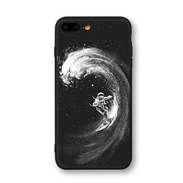 Space Moon Astronaut Phone Cases