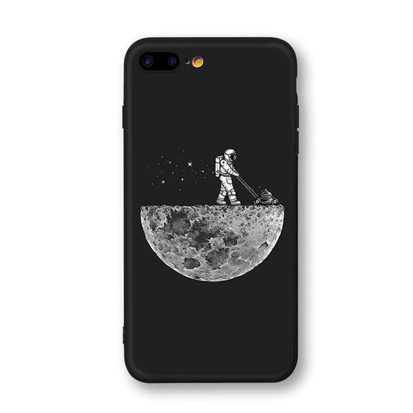 Space Moon Astronaut Phone Cases