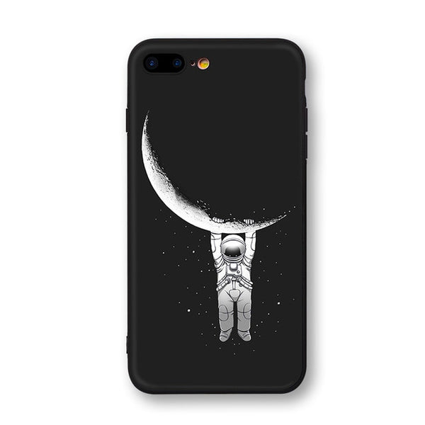 Space Moon Astronaut Phone Cases