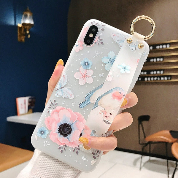 Wrist Strap Soft TPU Phone Case