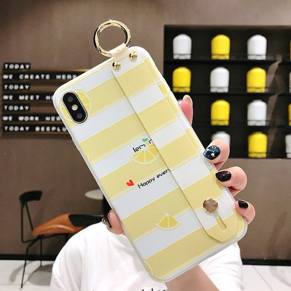 Wrist Strap Soft TPU Phone Case