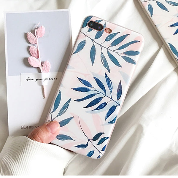 Artistic Leaf Silicon Phone Case
