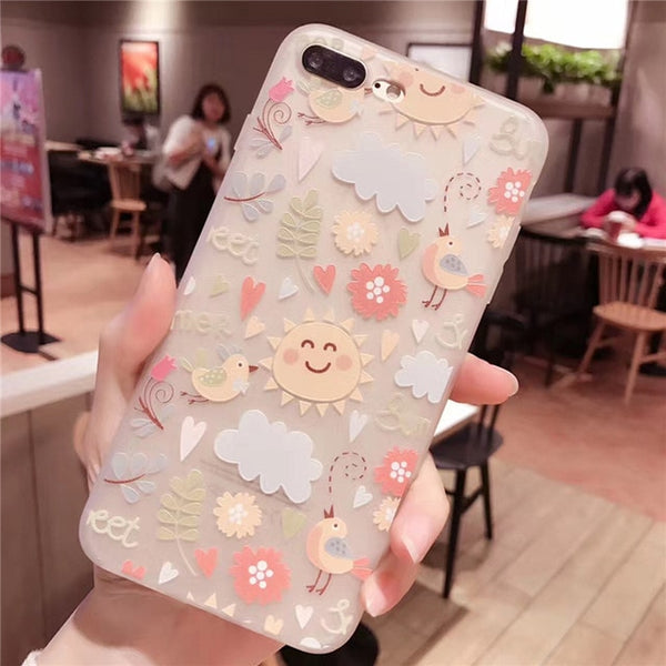 Artistic Leaf Silicon Phone Case