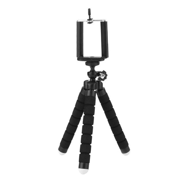 Mini Phone Holder Sponge Octopus Tripod