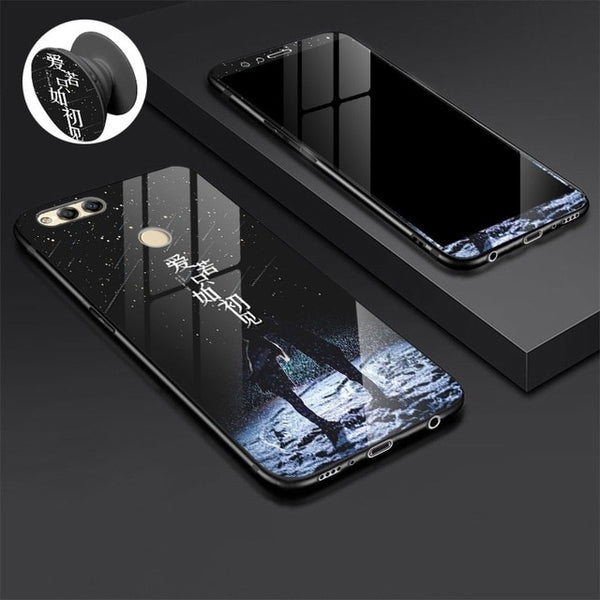 Huawei Tempered Glass Case