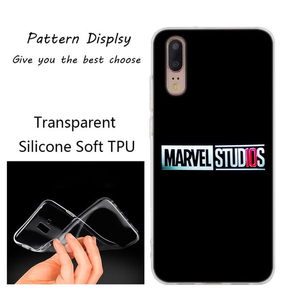 Huawei Marvel Comics Simple Logo Soft Silicone Case