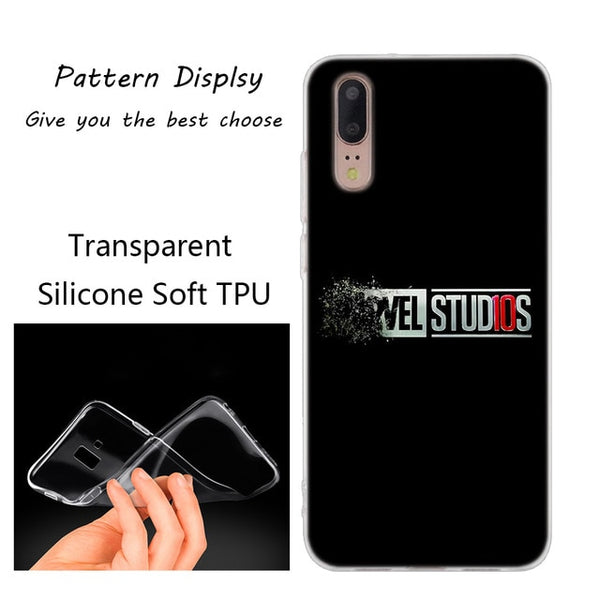 Huawei Marvel Comics Simple Logo Soft Silicone Case