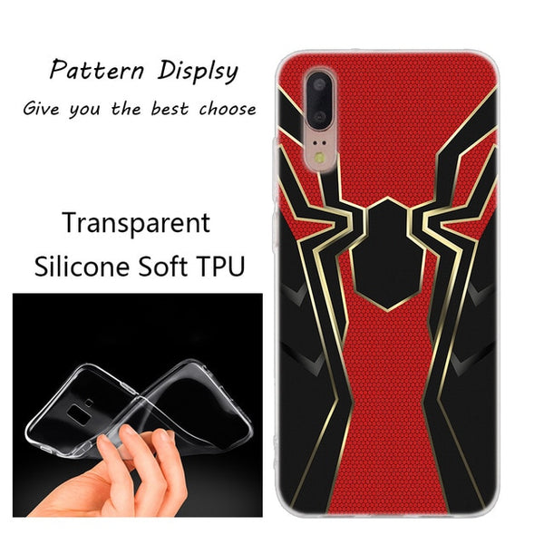 Huawei Marvel Comics Simple Logo Soft Silicone Case