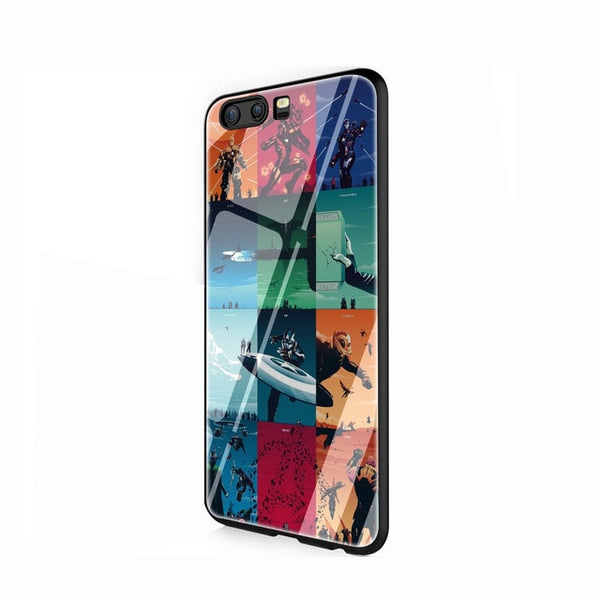 Huawei  Marvel Superheroes Tempered Glass