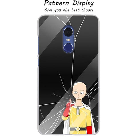 cute saitama Clear Cover Case for Xiaomi Redmi 3 3S 6 Pro S2 4A 4X 5A 6A 5 Plus Note 5A Note 7 3 4 4X 5 6 Pro Mi 5x