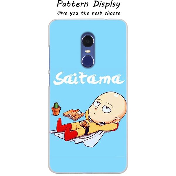 cute saitama Clear Cover Case for Xiaomi Redmi 3 3S 6 Pro S2 4A 4X 5A 6A 5 Plus Note 5A Note 7 3 4 4X 5 6 Pro Mi 5x