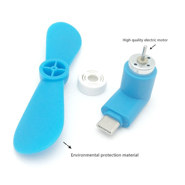 Type-c Cute Flexible Mini Fans