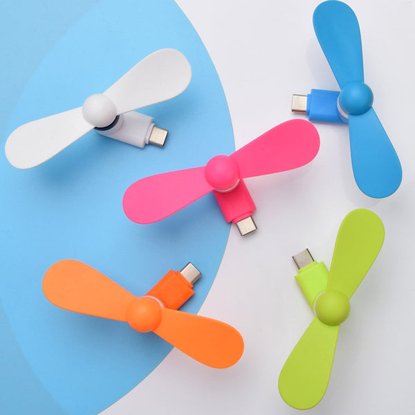Type-c Cute Flexible Mini Fans