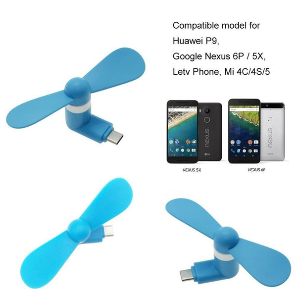 Type-c Cute Flexible Mini Fans